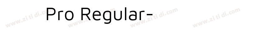 小米兰亭 Pro Regular字体转换